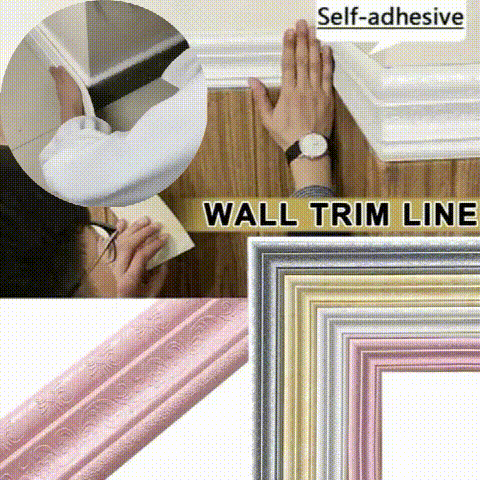 🔥 Self-Adhesive Environmental Protection 3D Wall Edging Strip (7.55 FEET/ROLL)
