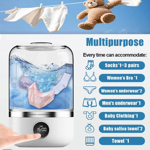 Portable Wireless Washing Machine