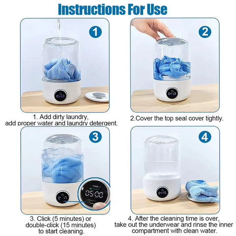 Portable Wireless Washing Machine